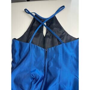 Roberta Teal Blue Gown With Crinoline Size 3/4 Vintage